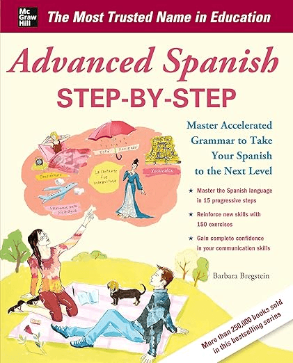 Cover of Advanced Spanish Step by Step - Spanish learning book