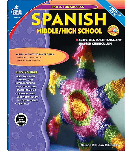 Cover of Spanish Middle School Skills for Success - Spanish learning book